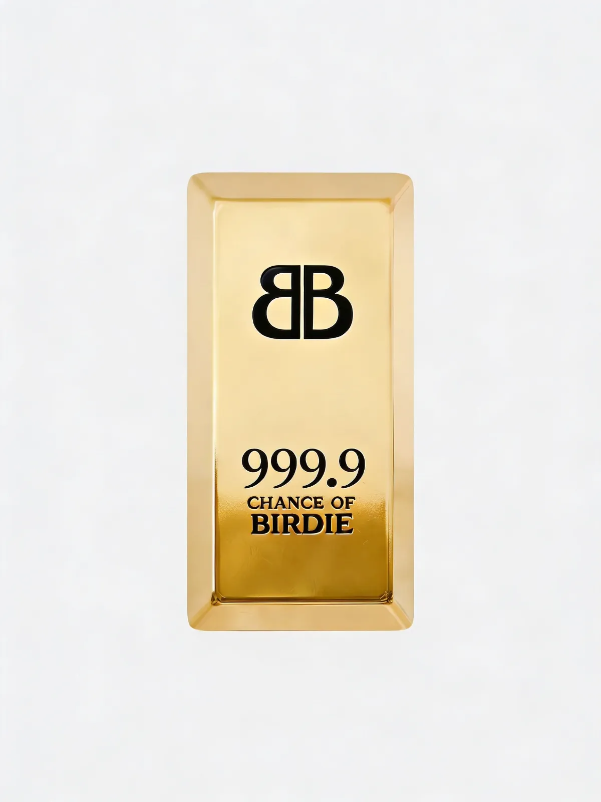 Close detail of the brass Birdie Bar marker finish